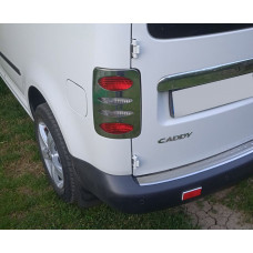 Хром Накладки на Задние Фонари V2 (2 шт., Нерж. сталь) Carmos - Турецкая Нержавеющая Сталь для Volkswagen Caddy 2004-2010 гг