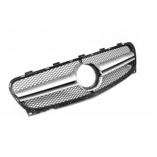 Передняя решетка AMG Silver (2017-2019) для Mercedes GLA X156