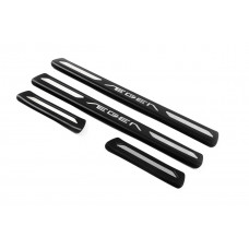 Накладки на пороги OmsaLine V1 (4 шт, нержавейка) для Fiat Tipo 2016- гг