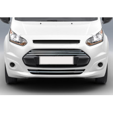 Накладки на передний бампер и решетку радиатора (4 шт, нержавейка) для Ford Connect 2014-2021 гг