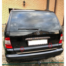 Накладка на багажник нержавейка для Mercedes ML W163 1997-2005 гг