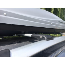 Поперечены на рейлинги под ключ WingBar V1 (2 шт) до 110 см, Серый для Citroen Berlingo 2008-2018 гг