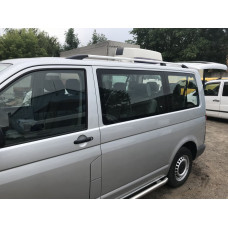 Хромированные Рейлинги Короткая база, пластиковые ножки для Volkswagen T5 Caravelle 2004-2010 гг