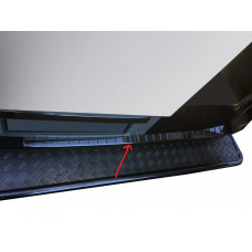 Накладка на задний бампер Нержавейка (Omsa) для Volkswagen Crafter 2006-2016 гг