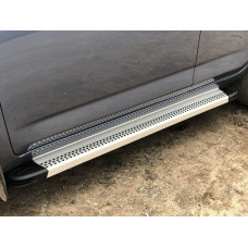 Бокові пороги Maya V2 (2 шт., Алюміній) для Toyota Land Cruiser 80 1990-1997 рр