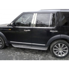 Накладки на дверные стойки из нержавеющей стали (6 шт) для Land Rover Discovery III 2004-2009 гг