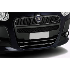 Накладка на нижню решітку (2010-2015, 2 шт, нерж.) для Fiat Doblo II рр