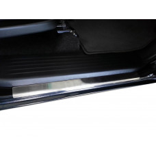 Накладки на пороги Carmos (4 шт, нержавейка) для Toyota Hilux 2006-2015 гг