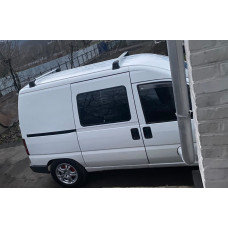 Багажные дуги на штатные места с замком (2 шт) Серый для Peugeot Expert 1995-2007 гг