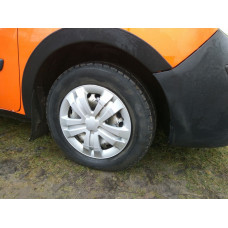 Расширители арок (4 шт, черные) 2008-2012, ABS пластик для Renault Kangoo