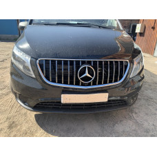 Передняя решетка GT Panamericana Хром (2014-2023 для Vito W447) для Mercedes Vito/V-class W447 2014- гг