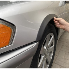 Расширители арок (4 шт, черные, ABS-пластик) для Mercedes C-class W202 1993-2001 гг