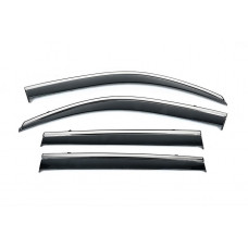 Вітровики з хромованим молдингом Niken Luxury (4 шт) для Infiniti QX80 2013-2024 рр