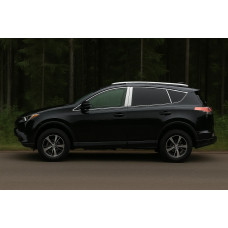 Полный комплект хромированных окантовок стекол для Toyota Rav 4 2013-2018 гг