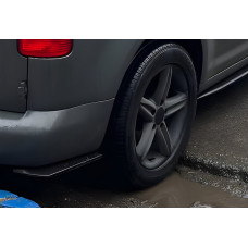 Flap Накладка на Задний Бампер DPT (ABS) (2шт) (Черный Глянец) для Volkswagen Caddy 2004-2010 гг