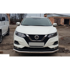 Передній захист ST008 (2017-2021, нерж) для Nissan Qashqai рр