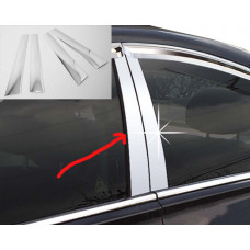 Хромированная пленка на стойку для Chevrolet Aveo T250 2005-2011 гг