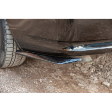 Универсальная накладка Flap на задний бампер DPT (ABS) (2шт) (Черный глянец)