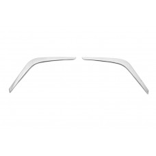 Накладки на фари (2 шт, нерж.) для Nissan Juke 2020- рр