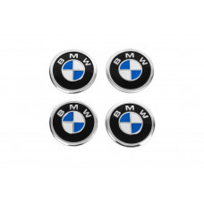 Наклейки на колпачки дисков V1 60мм (4шт) для BMW