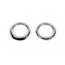 Накладки на противотуманные фары 2014-2018 (2 шт, нержавейка) OmsaLine - Итальянская Нержавейка для Ford Transit 2014- гг