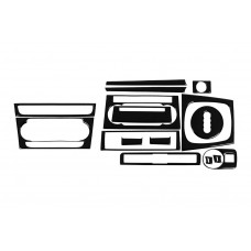 Декоративные накладки салона 2004-2008 (Merich) Черный для Ауди A3