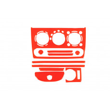 Накладки на панель (червоний колір) для Opel Corsa B 1993-2004 рр