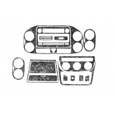 Накладки на Панель Приборов Титан для Volkswagen Golf Plus 2004-2014 гг