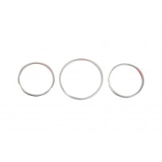 Накладки на спідометр (3 шт, нерж) для Renault Megane IV 2016-2025 рр