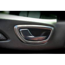 Накладки навколо ручок в салоні (4 шт, нерж) для Renault Megane IV 2016-2025 рр