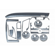 Накладки на панель приборов (Большой комплект) Титан для Chevrolet Aveo T250 2005-2011 гг