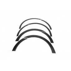 Накладки на арки (SW, 6 шт, чорні, ABS-пластик) для Toyota Avensis 2009-2018 рр
