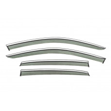 Вітровики з хромованим молдингом Niken Luxury (4 шт) для Volkswagen Jetta 2018- рр