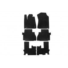 Резиновые коврики (3 ряда, Stingray Premium) для Toyota Sequoia 2007-2022 гг