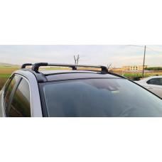 Поперечные дуги на интегрированные рейлинги Strong (2 шт) Черный для Toyota Rav 4 2019- гг