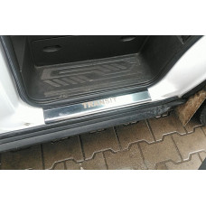 Накладки на Пороги (2 шт, Нержавейка) для Ford Transit 2014- гг