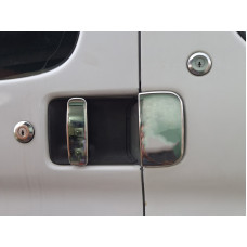 Хромированные Накладки на Ручки (Нержавейка) Две передние двери, две сдвижные двери для Citroen Berlingo 1996-2008 гг