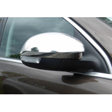 Накладки на Зеркала (2 шт., Нержавейка) OmsaLine - Итальянская Нержавейка для Skoda Yeti 2009-2017 гг