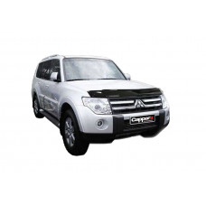 Дефлектор капота (EuroCap) для Mitsubishi Pajero Wagon IV 2006-2021 гг