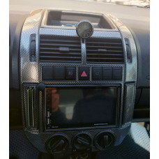 Накладки на панель (2005-2009) Карбон для Volkswagen Polo рр