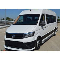 Передняя губа на бампер (грунтованная под покраску) для Volkswagen Crafter 2016- гг