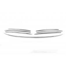 Хромированные накладки на окантовку решетки радиатора (2000-2002, 7 частей, нержавейка) для Mercedes Sprinter W901/902/903/904/905