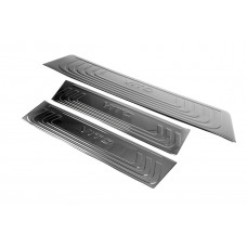 Накладки на внутренние пороги Черный Хром (нерж сталь) 4 Накладки на пороги для Mercedes Vito/V-class W447 2014- гг