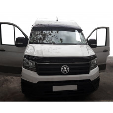 Дефлектор лобового стекла (черный глянец, 5мм) для Volkswagen Crafter 2016- гг