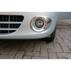 Окантовки на противотуманные фары (2 шт, нержавейка) для Renault Kangoo 2008-2020 гг