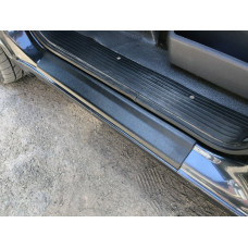 Накладки на пороги ABS (2 шт, пластик) Матовые для Mercedes Vito W638 1996-2003 гг