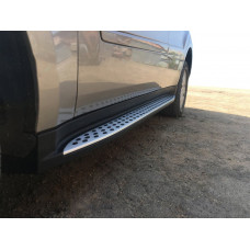 Боковые Подножки OEM (2 шт., Алюминий) для Mercedes ML W164 2005-2011 гг