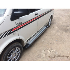 Боковые Подножки Rainbow (2 шт., Алюминий) Длинная База для Volkswagen T5 Transporter 2003-2010 гг