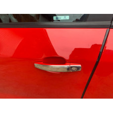 Хромированные Накладки на Ручки УЗКИЕ (4 шт., Нерж., Omsa) для Chevrolet Aveo T300 2011-2020 гг