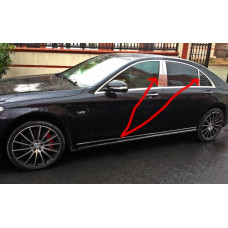 Накладки на стойки из нержавеющей стали для Mercedes S-сlass W222 2013-2020 гг